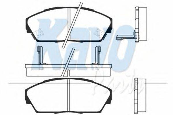 Комплект тормозных колодок, дисковый тормоз KAVO PARTS BP-2021