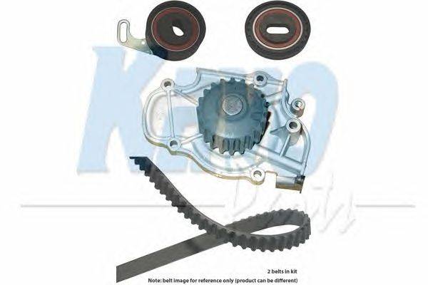 Водяной насос + комплект ручейковых ремней KAVO PARTS DKW-2005