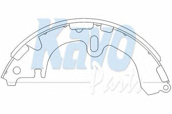 Комплект тормозных колодок KAVO PARTS KBS-9912