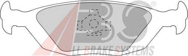 Комплект тормозных колодок, дисковый тормоз A.B.S. 364891