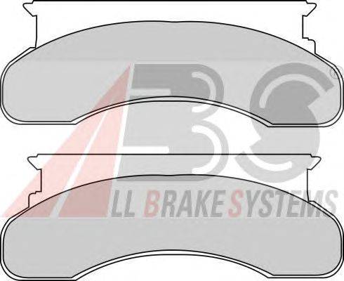 Комплект тормозных колодок, дисковый тормоз A.B.S. 38120