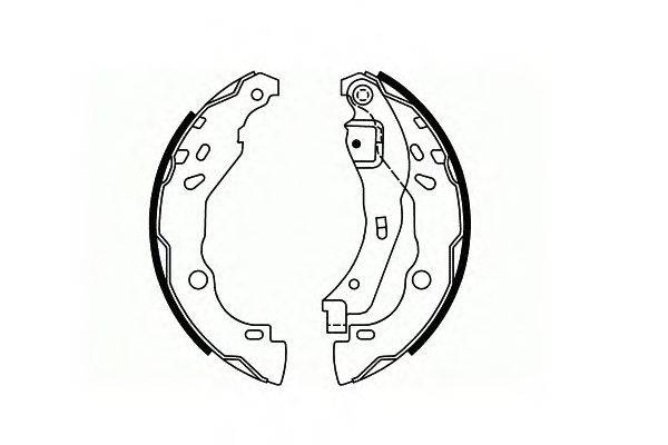 Комплект тормозных колодок, стояночная тормозная система SCT Germany SS549