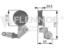 Натяжная планка, поликлиновой ремень FLENNOR FA24996