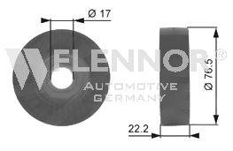 Паразитный / ведущий ролик, поликлиновой ремень FLENNOR FU99377