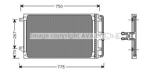 Конденсатор, кондиционер AVA QUALITY COOLING CR5021