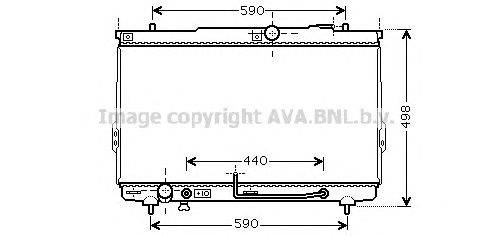 Радиатор, охлаждение двигателя AVA QUALITY COOLING HY2112