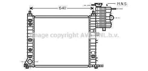 Радиатор, охлаждение двигателя AVA QUALITY COOLING MS2350