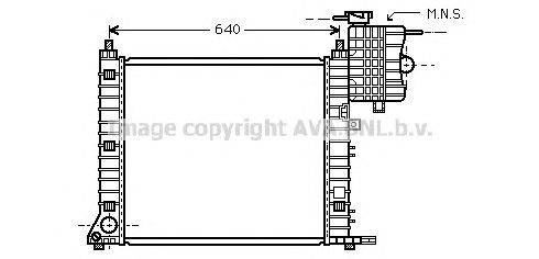 Радиатор, охлаждение двигателя AVA QUALITY COOLING MSA2349