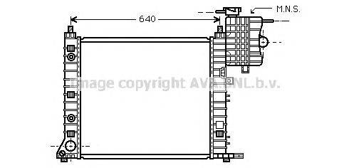 Радиатор, охлаждение двигателя AVA QUALITY COOLING MSA2350