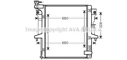 Радиатор, охлаждение двигателя AVA QUALITY COOLING MTA2202