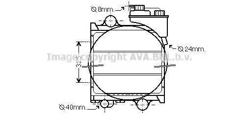 Радиатор, охлаждение двигателя AVA QUALITY COOLING RE2091