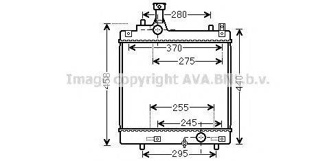 Радиатор, охлаждение двигателя AVA QUALITY COOLING SZ2113