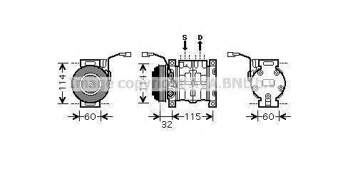 Компрессор, кондиционер AVA QUALITY COOLING SZK110