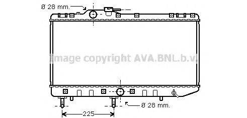 Радиатор, охлаждение двигателя AVA QUALITY COOLING TO2210