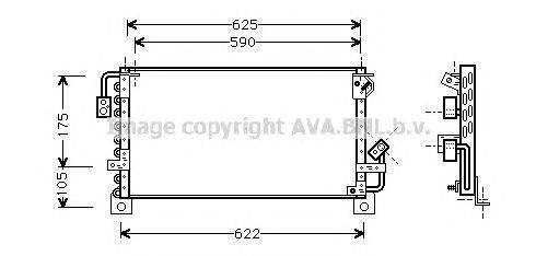 Конденсатор, кондиционер AVA QUALITY COOLING TO5193