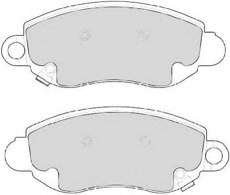 Комплект тормозных колодок, дисковый тормоз ABEX 23434