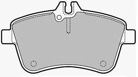 Комплект тормозных колодок, дисковый тормоз DURON 23881