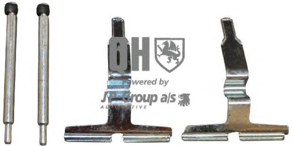 Комплектующие, колодки дискового тормоза JP GROUP BFK882