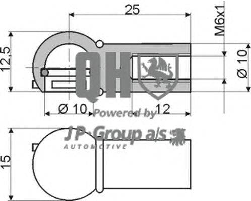 Газовая пружина, крышка багажник JP GROUP 840018