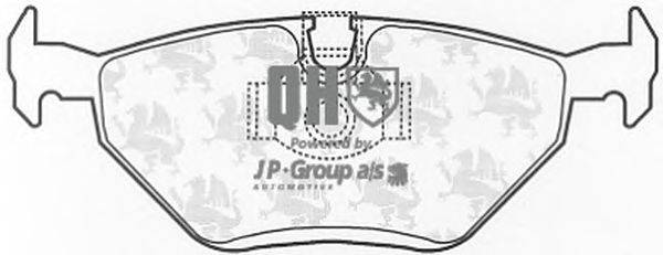 Комплект тормозных колодок, дисковый тормоз JP GROUP BP1009