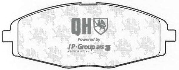 Комплект тормозных колодок, дисковый тормоз JP GROUP BP1114