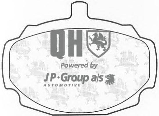 Комплект тормозных колодок, дисковый тормоз JP GROUP BP117