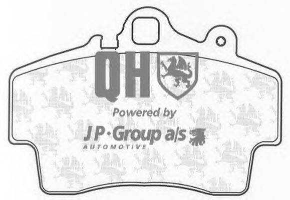 Комплект тормозных колодок, дисковый тормоз JP GROUP BP1189