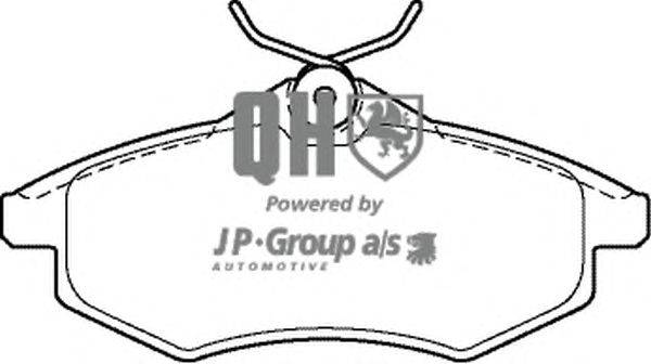 Комплект тормозных колодок, дисковый тормоз JP GROUP BP1350