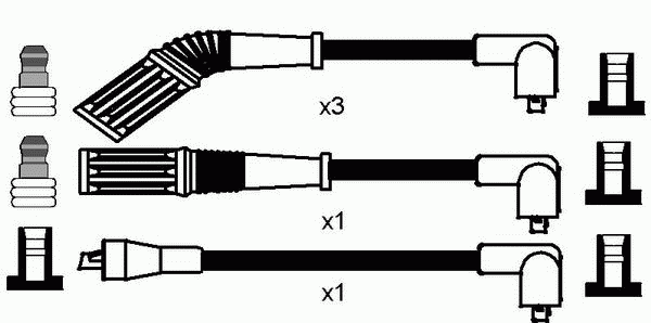 Комплект проводов зажигания NGK 8224