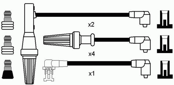 Комплект проводов зажигания NGK 7154