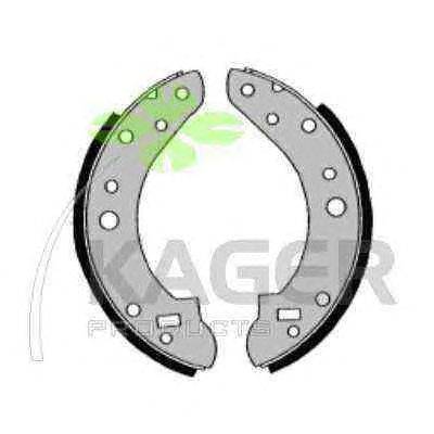 Комплект тормозных колодок KAGER 340344