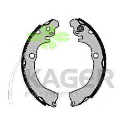 Комплект тормозных колодок KAGER 340414