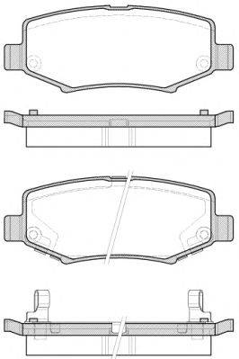 Комплект тормозных колодок, дисковый тормоз KAWE 1528 02
