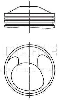 Поршень MAHLE ORIGINAL 503 59 00