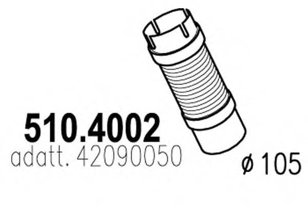 Гофрированная труба, выхлопная система ASSO 5104002
