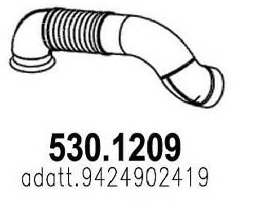Труба выхлопного газа ASSO 530.1209