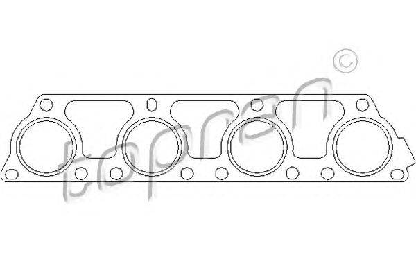 Прокладка, выпускной коллектор TOPRAN 110 504