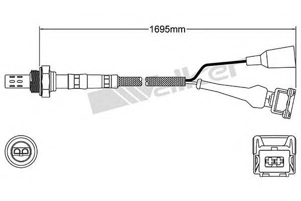 Лямбда-зонд WALKER PRODUCTS 250-23069