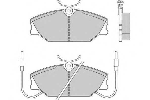 Комплект тормозных колодок, дисковый тормоз E.T.F. 12-0277