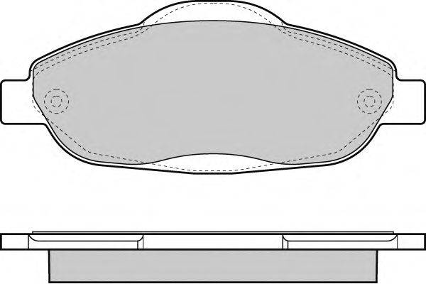 Комплект тормозных колодок, дисковый тормоз E.T.F. 12-1364