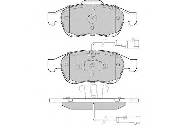 Комплект тормозных колодок, дисковый тормоз E.T.F. 12-1436