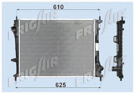 Радиатор, охлаждение двигателя FRIGAIR 0104.3141