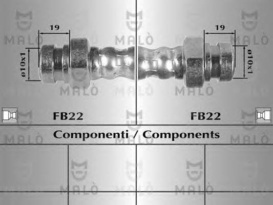 Тормозной шланг MALÒ 80569