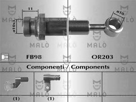 Тормозной шланг MALÒ 80779