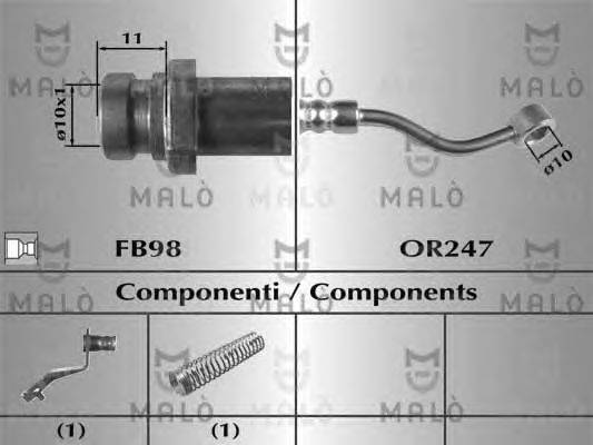 Тормозной шланг MALÒ 80905