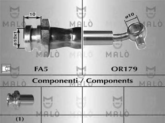 Тормозной шланг MALÒ 80932