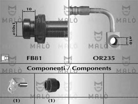 Тормозной шланг MALÒ 81016