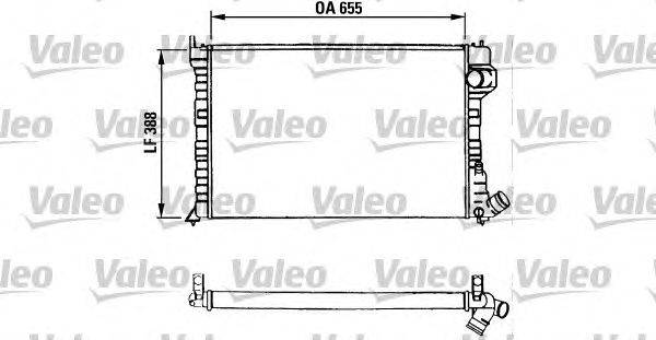 Радиатор, охлаждение двигателя VALEO 730936