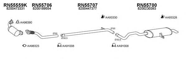 Система выпуска ОГ VENEPORTE 550185