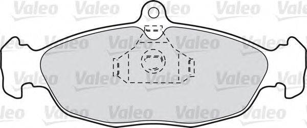 Комплект тормозных колодок, дисковый тормоз VALEO 540493